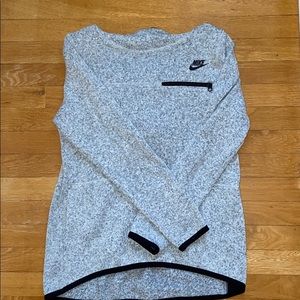 Gray Nike Fleece Hoodie